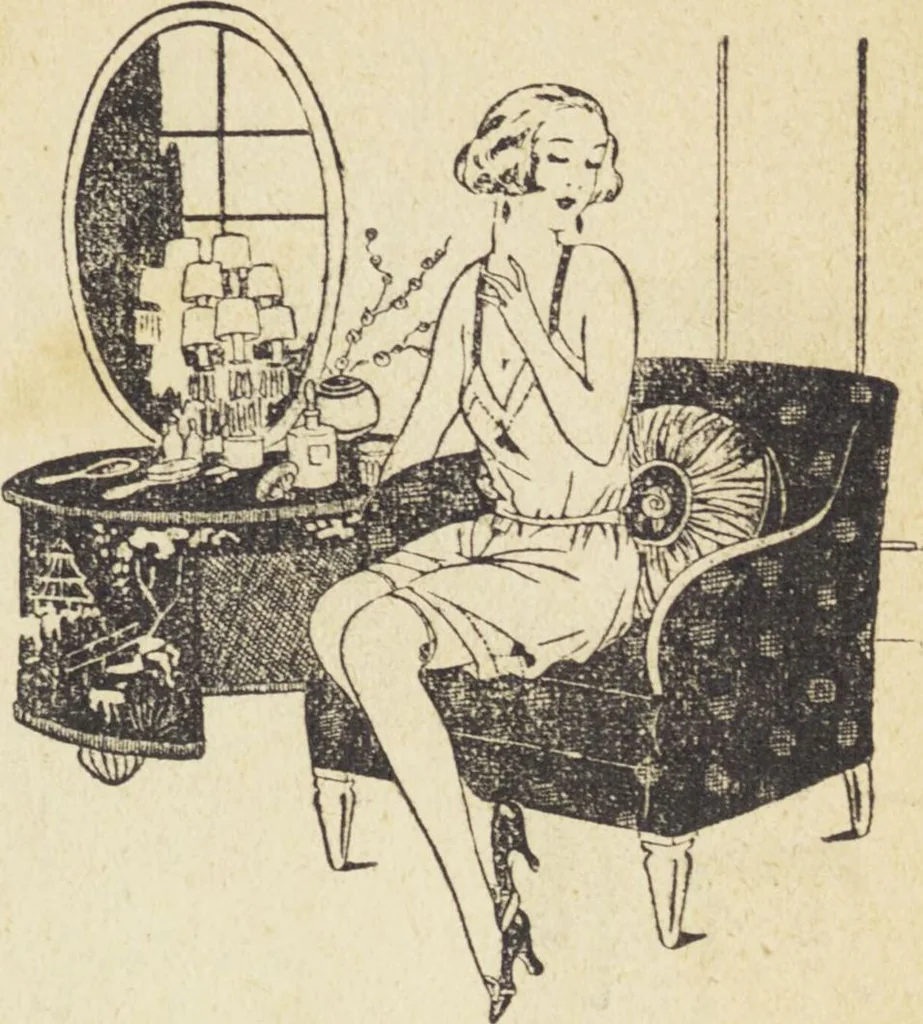 An illustration from Le nouveau bréviaire de la beauté / G. Clarks, 1920, leaf 31