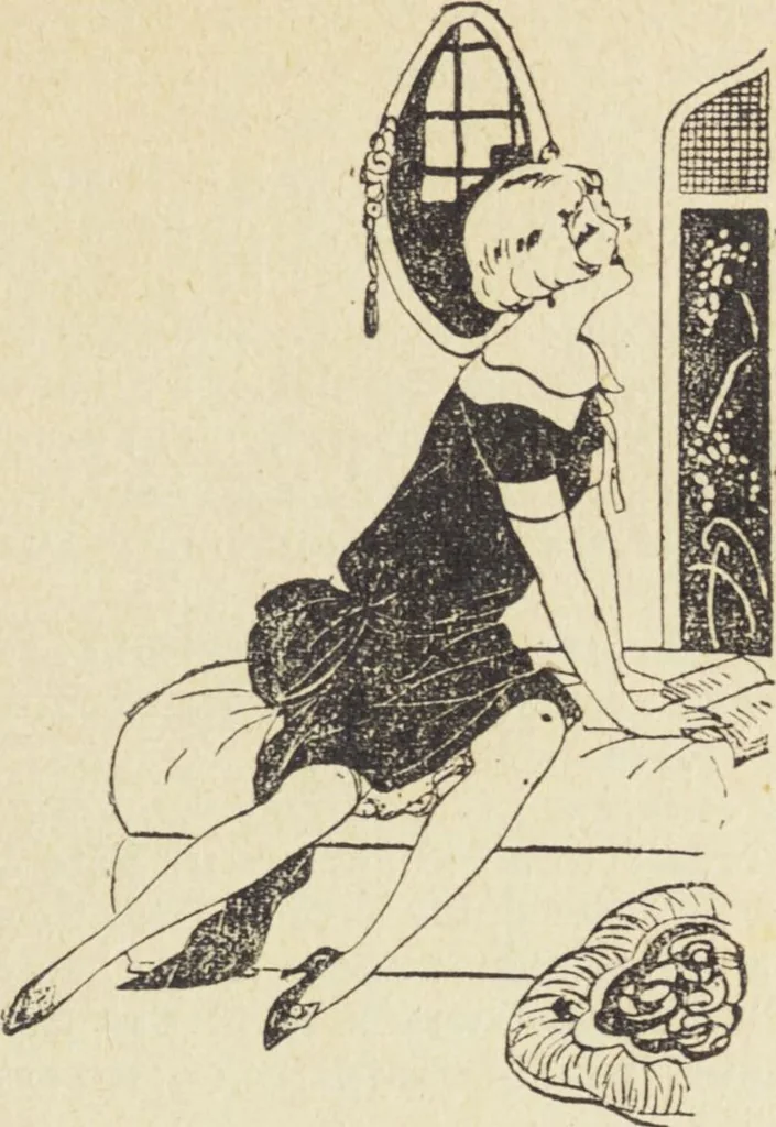 An illustration from Le nouveau bréviaire de la beauté / G. Clarks, 1920, leaf 39