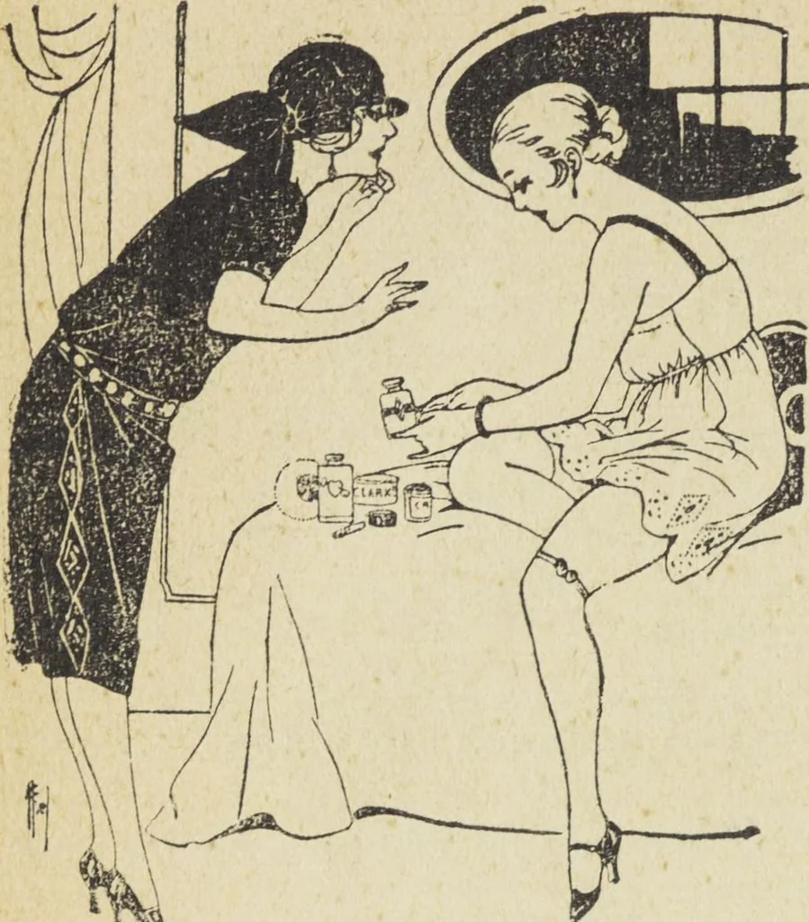 An illustration from Le nouveau bréviaire de la beauté / G. Clarks, 1920, leaf 42