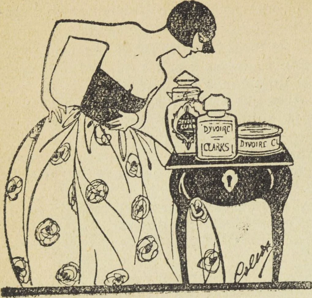 An illustration from Le nouveau bréviaire de la beauté / G. Clarks, 1920, leaf 46