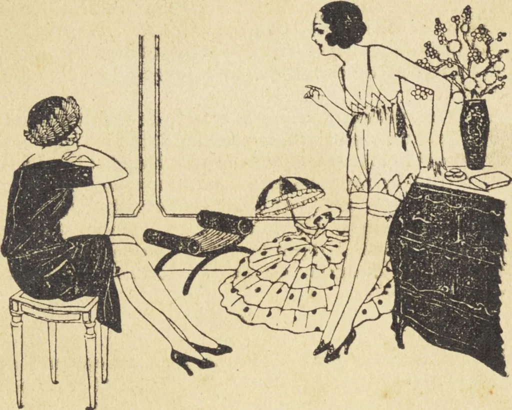 An illustration from Le nouveau bréviaire de la beauté / G. Clarks, 1920, leaf 5