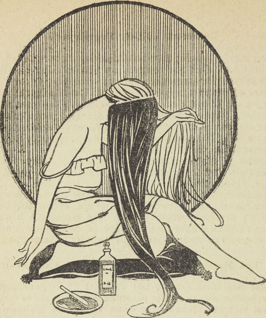 An illustration from Le nouveau bréviaire de la beauté / G. Clarks, 1920, leaf 52