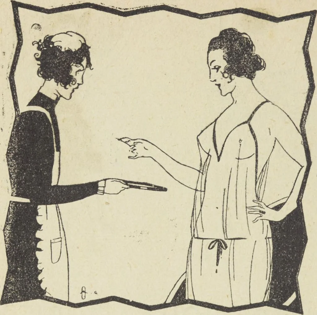 An illustration from Le nouveau bréviaire de la beauté / G. Clarks, 1920, leaf 60