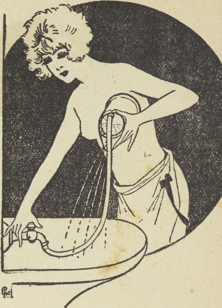 An illustration from Le nouveau bréviaire de la beauté / G. Clarks, 1920, leaf 64