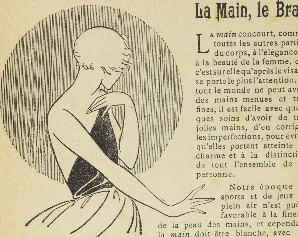 An illustration from Le nouveau bréviaire de la beauté / G. Clarks, 1920, leaf 66