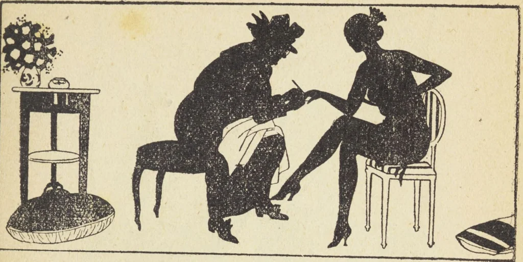 An illustration from Le nouveau bréviaire de la beauté / G. Clarks, 1920, leaf 69