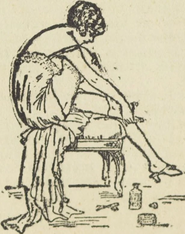 An illustration from Le nouveau bréviaire de la beauté / G. Clarks, 1920, leaf 74