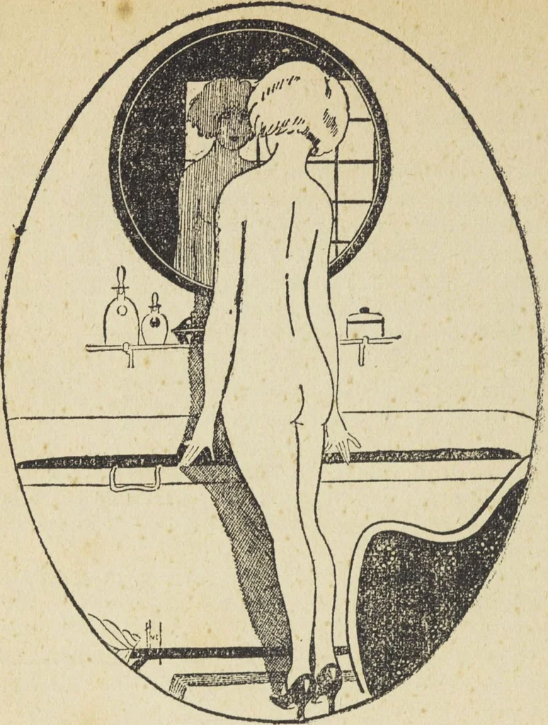 An illustration from Le nouveau bréviaire de la beauté / G. Clarks, 1920, leaf 80