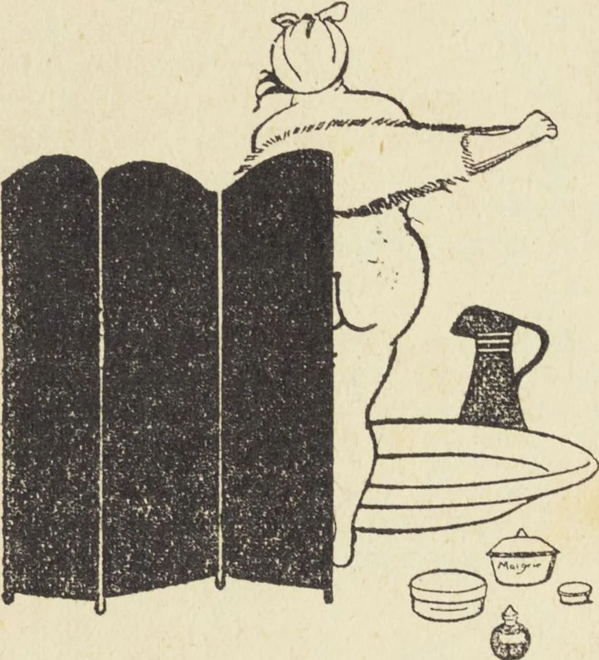 An illustration from Le nouveau bréviaire de la beauté / G. Clarks, 1920, leaf 85