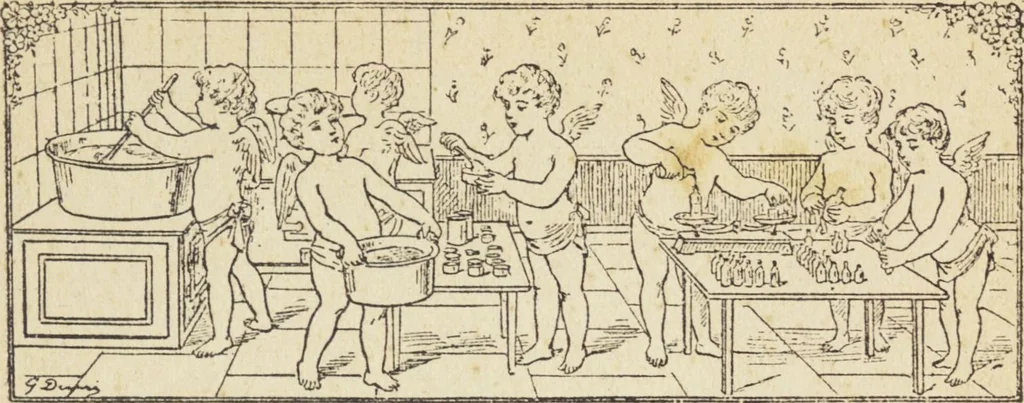 An illustration from Le nouveau bréviaire de la beauté / G. Clarks, 1920, leaf 89