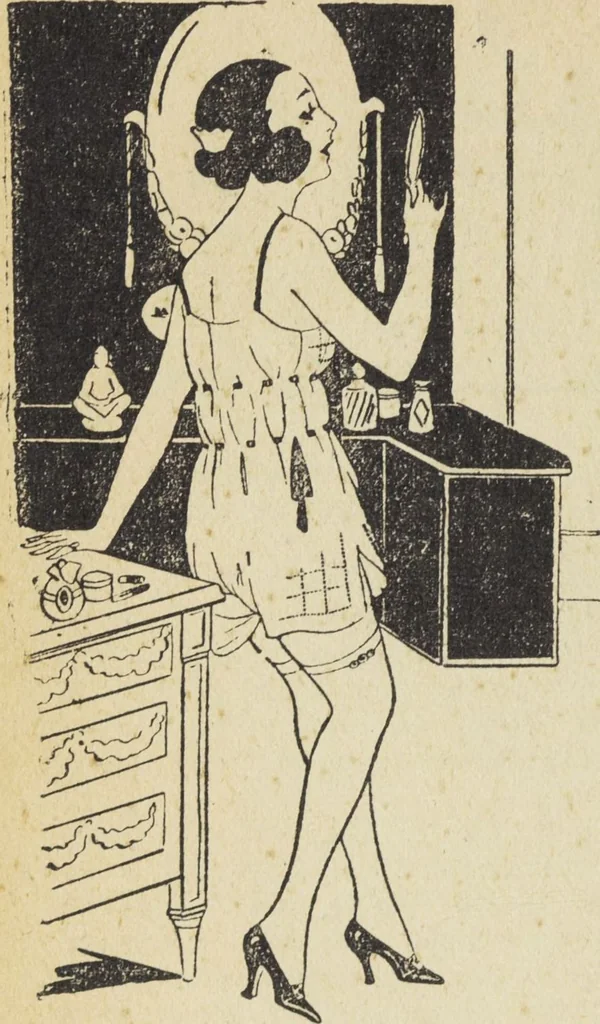 An illustration from Le nouveau bréviaire de la beauté / G. Clarks, 1920, leaf 96