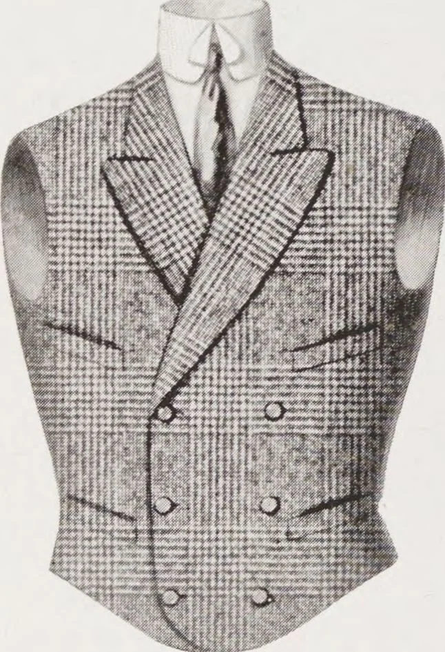 An illustration from Minister's report of fashion for gentlemen (Autumn & Winter, 1909-10), 1909, leaf 8