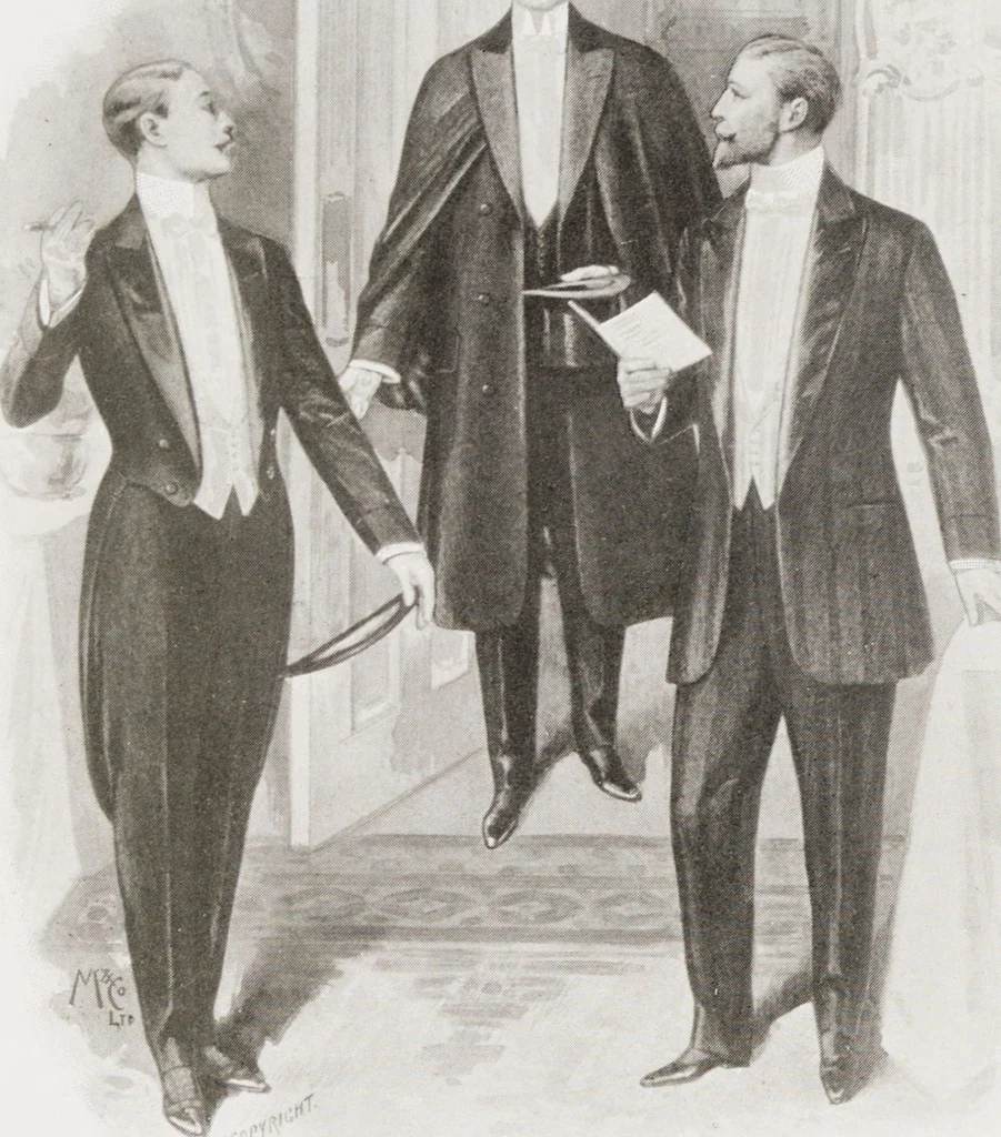 An illustration from Minister's report of fashion for gentlemen (Autumn & Winter, 1910-11), 1910, leaf 10