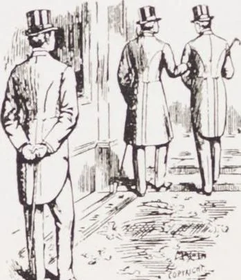 An illustration from Minister's report of fashion for gentlemen (Autumn & Winter, 1910-11), 1910, leaf 11