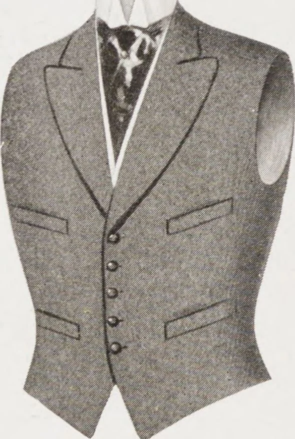 An illustration from Minister's report of fashion for gentlemen (Autumn & Winter, 1910-11), 1910, leaf 14