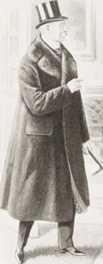 An illustration from Minister's report of fashion for gentlemen (Autumn & Winter, 1910-11), 1910, leaf 15