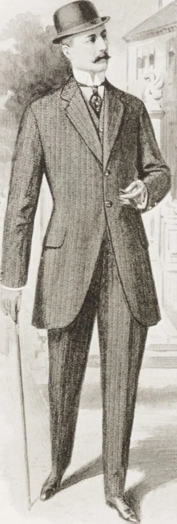 An illustration from Minister's report of fashion for gentlemen (Autumn & Winter, 1910-11), 1910, leaf 5