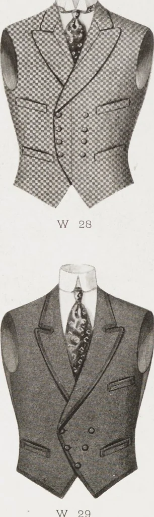 An illustration from Minister's report of fashion for gentlemen (Autumn & Winter, 1910-11), 1910, leaf 8