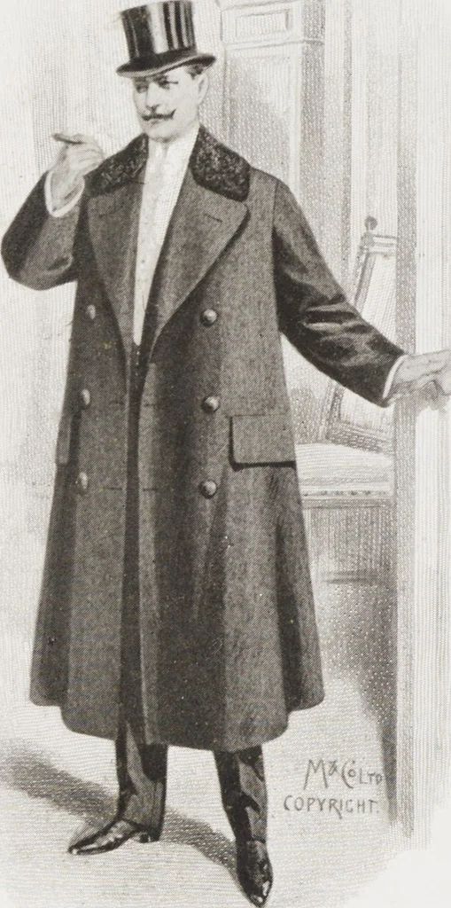 An illustration from Minister's report of fashion for gentlemen (Autumn & Winter, 1911-12), 1911, leaf 10