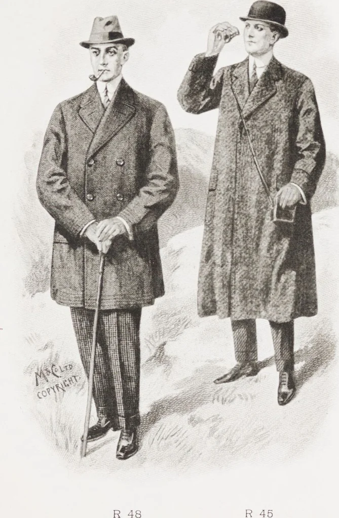 An illustration from Minister's report of fashion for gentlemen (Autumn & Winter, 1911-12), 1911, leaf 15