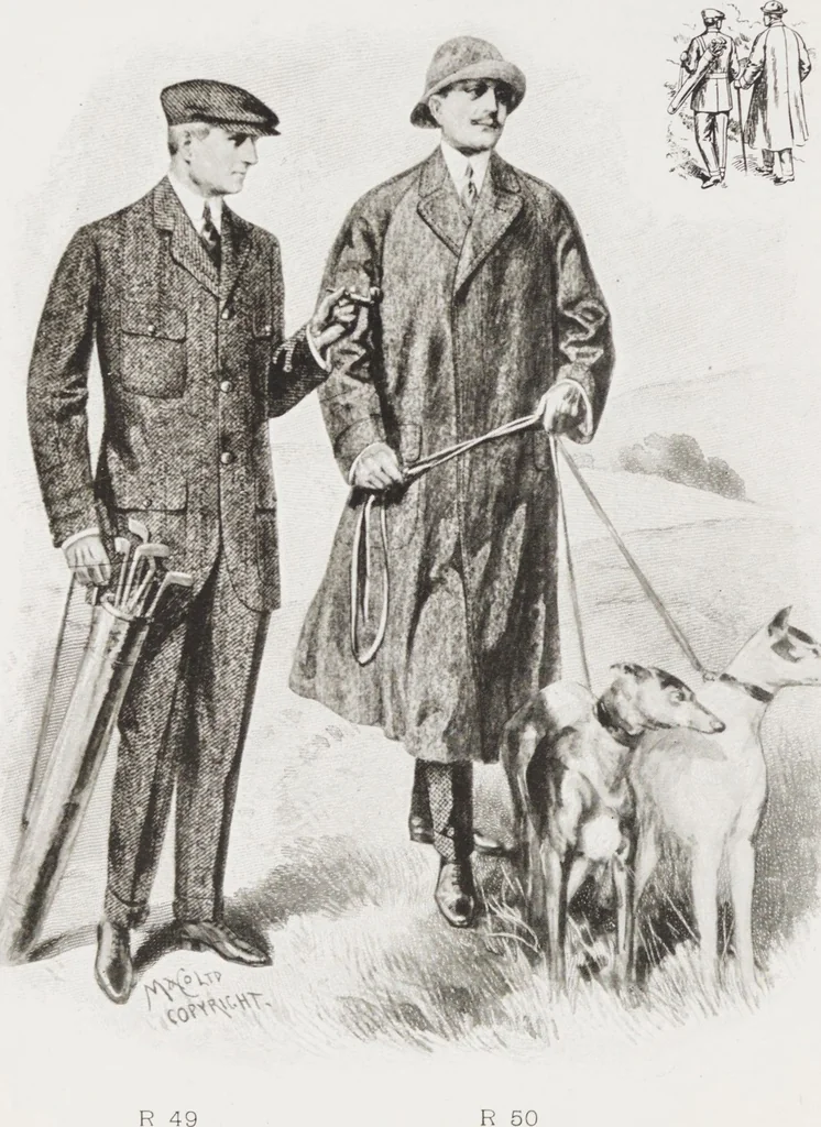 An illustration from Minister's report of fashion for gentlemen (Autumn & Winter, 1911-12), 1911, leaf 16