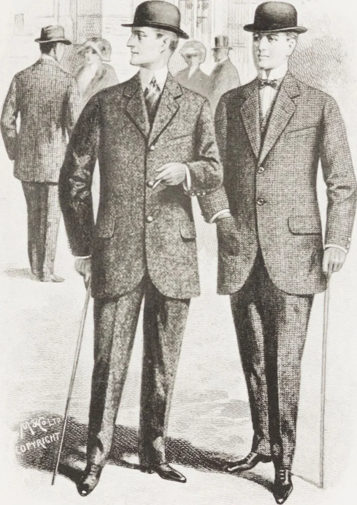 An illustration from Minister's report of fashion for gentlemen (Autumn & Winter, 1911-12), 1911, leaf 5