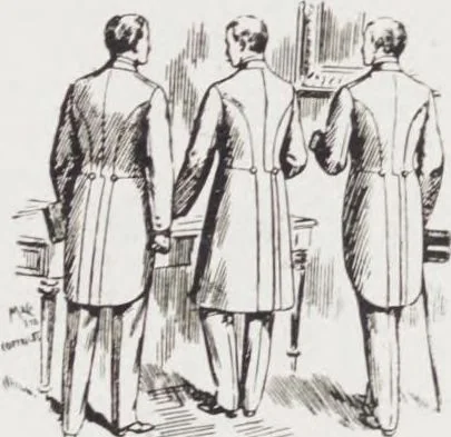 An illustration from Minister's report of fashion for gentlemen (Autumn & Winter, 1911-12), 1911, leaf 6