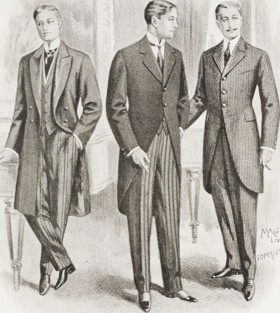 An illustration from Minister's report of fashion for gentlemen (Autumn & Winter, 1911-12), 1911, leaf 7