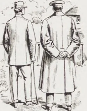 An illustration from Minister's report of fashion for gentlemen (Autumn & Winter, 1911-12), 1911, leaf 8