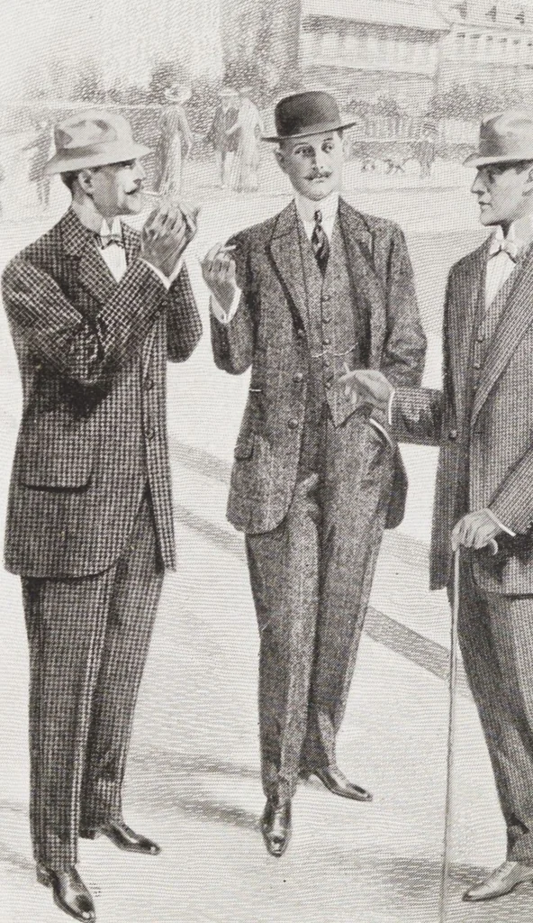 An illustration from Minister's report of fashion for gentlemen (Spring & Summer, 1912), 1912, leaf 10