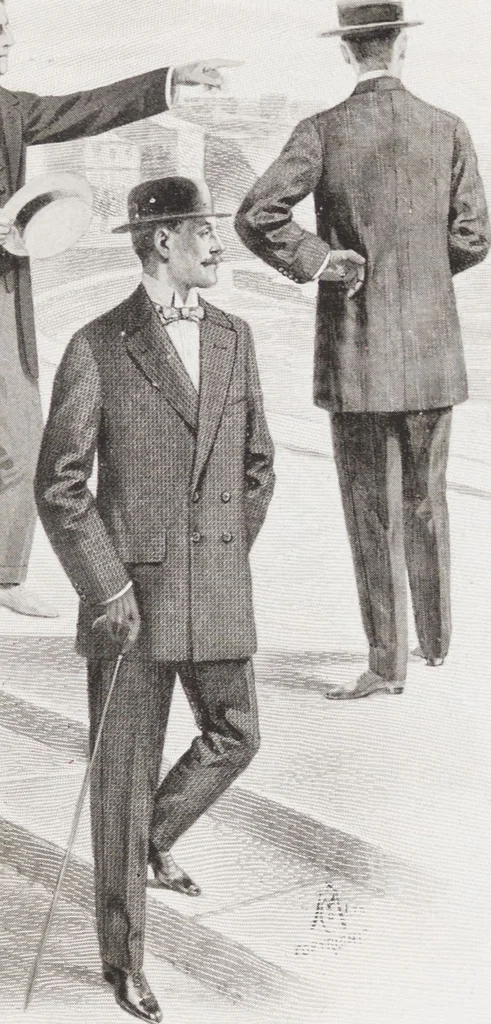 An illustration from Minister's report of fashion for gentlemen (Spring & Summer, 1912), 1912, leaf 11