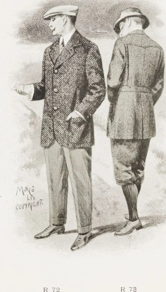 An illustration from Minister's report of fashion for gentlemen (Spring & Summer, 1912), 1912, leaf 17