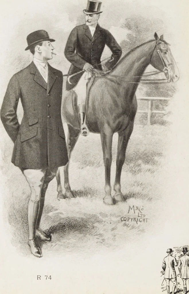 An illustration from Minister's report of fashion for gentlemen (Spring & Summer, 1912), 1912, leaf 18