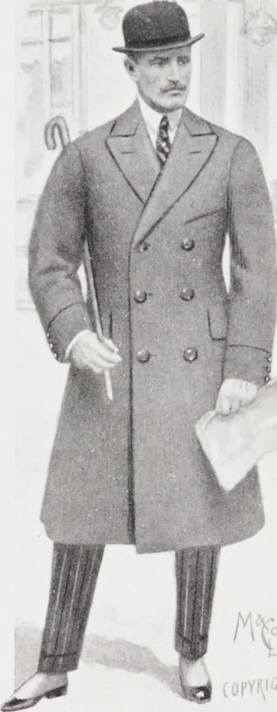 An illustration from Minister's report of fashion for gentlemen (Autumn & Winter, 1917-18), 1917, leaf 13