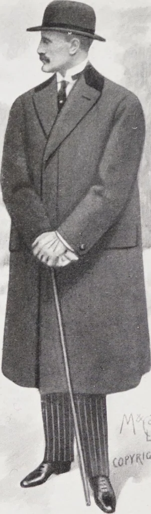 An illustration from Minister's report of fashion for gentlemen (Autumn & Winter, 1917-18), 1917, leaf 14