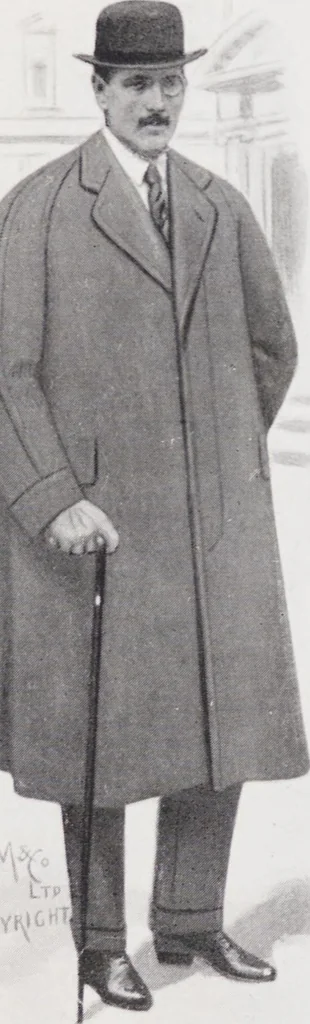 An illustration from Minister's report of fashion for gentlemen (Autumn & Winter, 1917-18), 1917, leaf 15