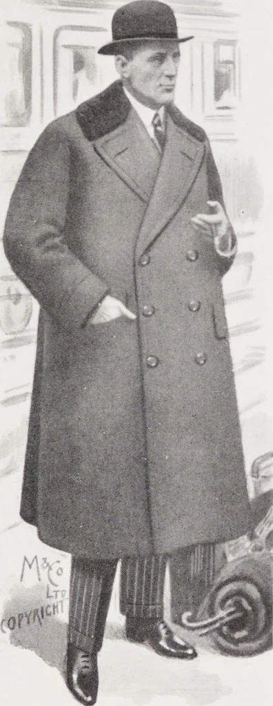 An illustration from Minister's report of fashion for gentlemen (Autumn & Winter, 1917-18), 1917, leaf 17