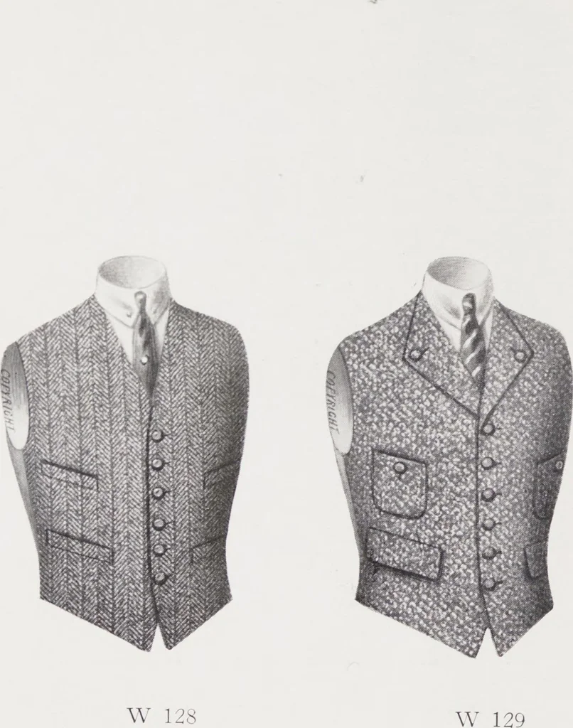 An illustration from Minister's report of fashion for gentlemen (Autumn & Winter, 1917-18), 1917, leaf 4