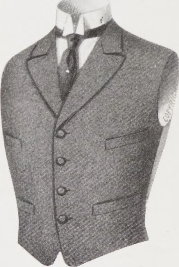 An illustration from Minister's report of fashion for gentlemen (Autumn & Winter, 1917-18), 1917, leaf 8