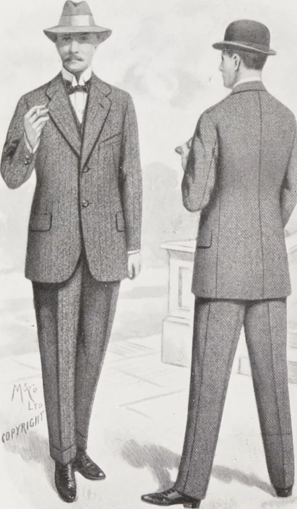 An illustration from Minister's report of fashion for gentlemen (Spring & Summer, 1917), 1917, leaf 6