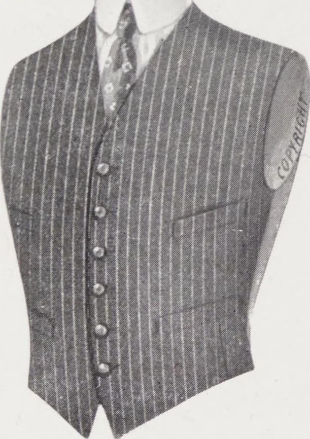 An illustration from Minister's report of fashion for gentlemen (Spring & Summer, 1917), 1917, leaf 8