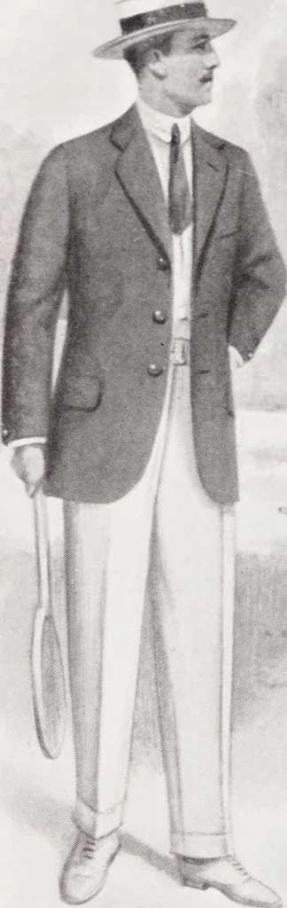 An illustration from Minister's report of fashion for gentlemen (Spring & Summer, 1917), 1917, leaf 9