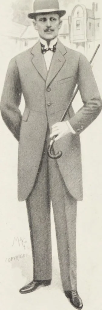 An illustration from Minister's report of fashion for gentlemen (Spring & Summer, 1918), 1918, leaf 12
