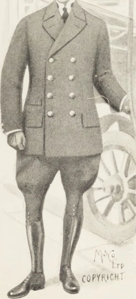An illustration from Minister's report of fashion for gentlemen (Spring & Summer, 1918), 1918, leaf 3