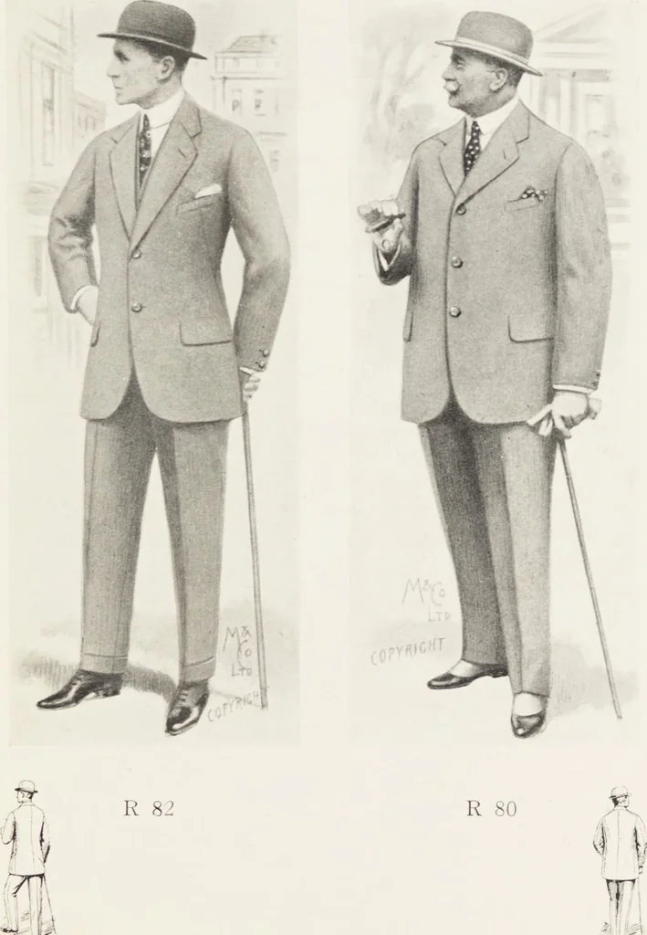 An illustration from Minister's report of fashion for gentlemen (Spring & Summer, 1918), 1918, leaf 7