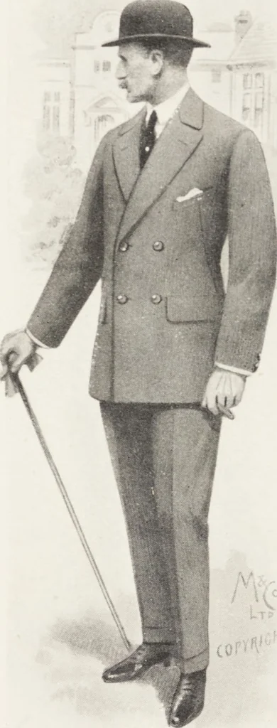 An illustration from Minister's report of fashion for gentlemen (Spring & Summer, 1918), 1918, leaf 9