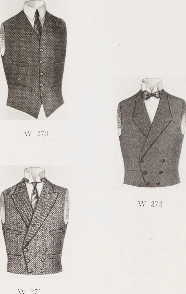 An illustration from Minister's report of fashion for gentlemen (Autumn & Winter, 1928-29), 1928, leaf 10
