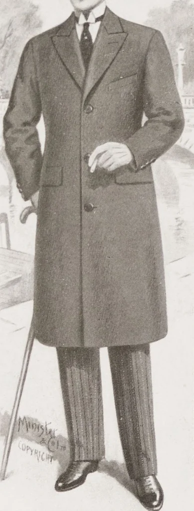 An illustration from Minister's report of fashion for gentlemen (Autumn & Winter, 1928-29), 1928, leaf 12