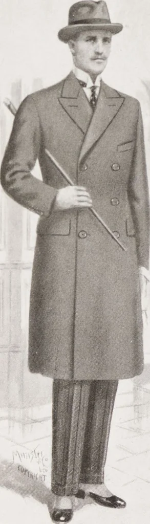 An illustration from Minister's report of fashion for gentlemen (Autumn & Winter, 1928-29), 1928, leaf 14