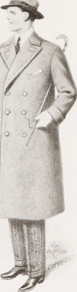 An illustration from Minister's report of fashion for gentlemen (Autumn & Winter, 1928-29), 1928, leaf 15